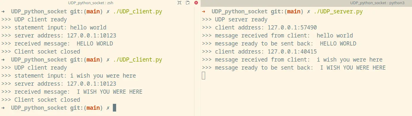 UDP test